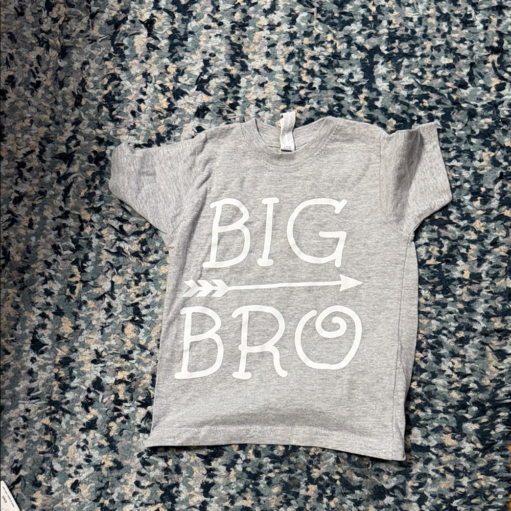 Gray Big Bro Kids T-Shirt